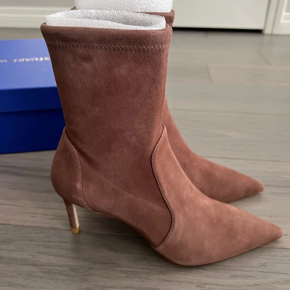 Stuart Weitzman 75 Stretch Booties - Picture 8 of 12